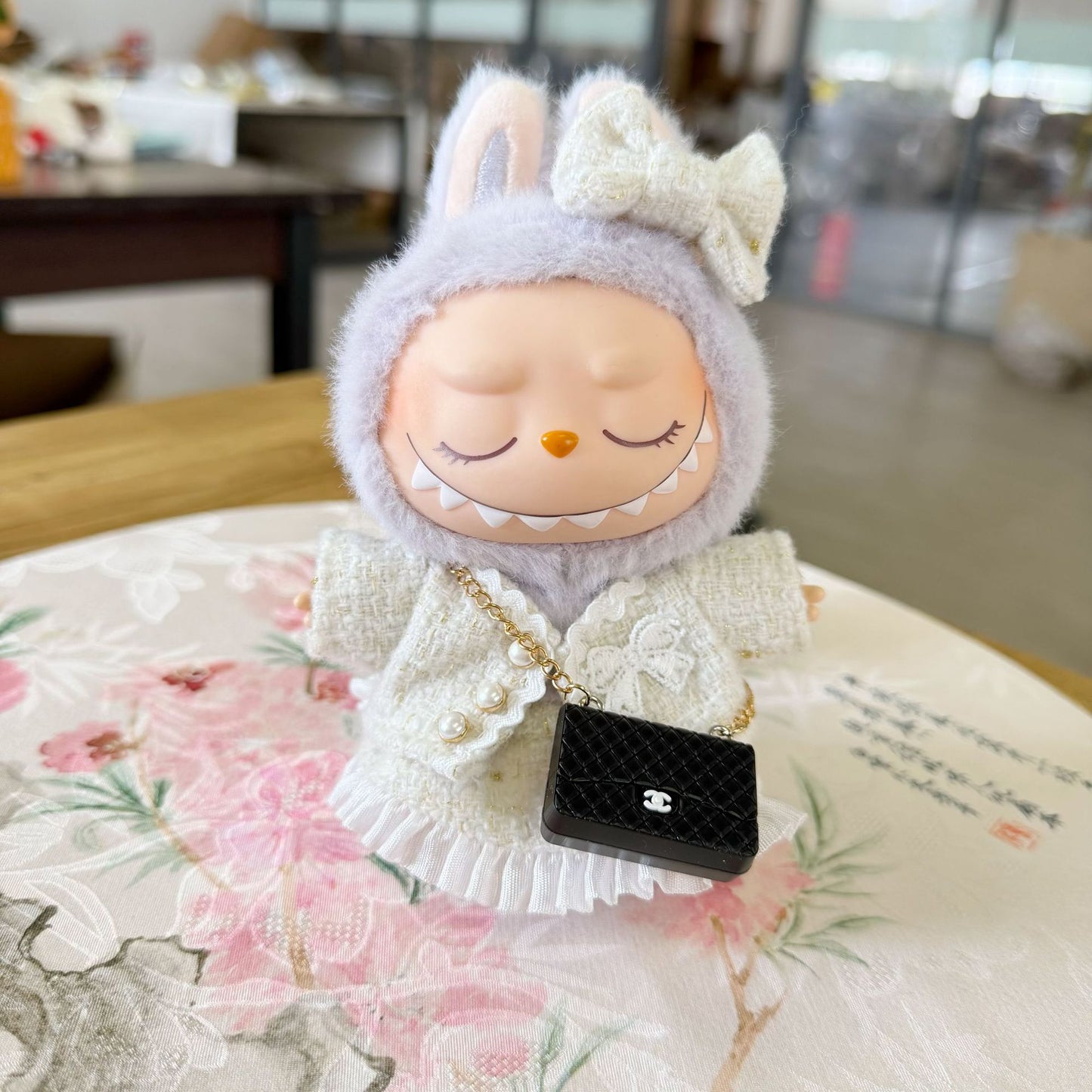 Only clothes] bubble Mart LABUBU clothes pendant pull cloth sit party series baby clothes small fragrance clothes