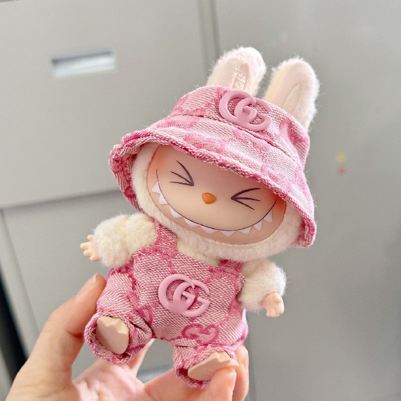 Labubu Doll Outfits - Overalls & Hats for 1st & 2nd Gen Labubu
