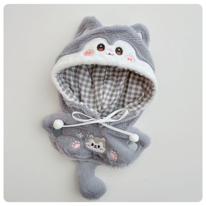 Only clothes] labubu baby coat vinyl blind box pendant generation two generation series for small skirt