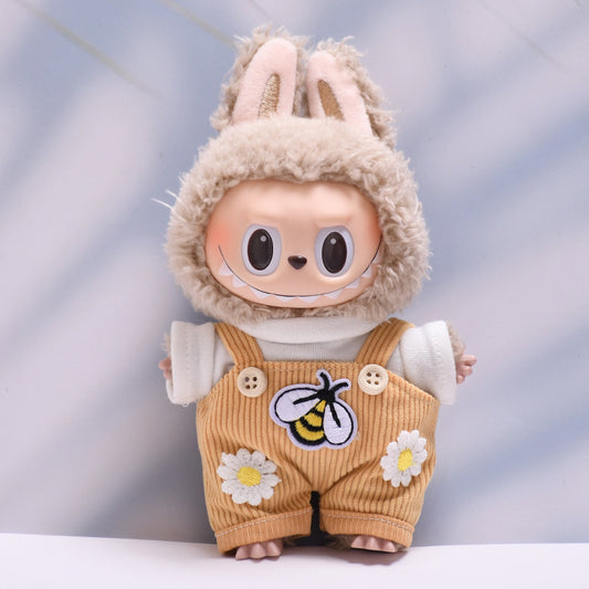 Only baby clothes] one or two generation pendant labubu clothes small bee suspenders daisy skirt pull cloth baby clothes