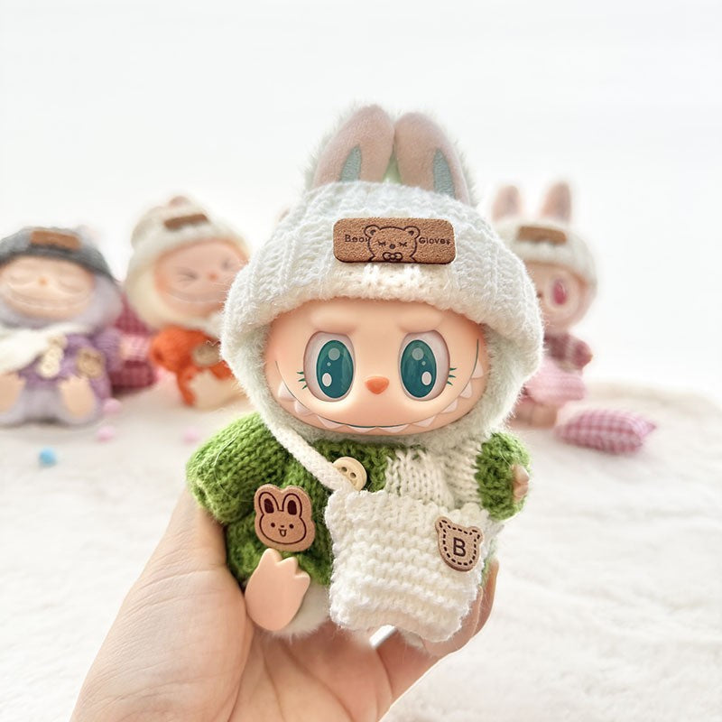 [Only Clothes] Baby Clothes First Generation Second Generation Third Generation Labubu Clothes Replacement Sweater Shoes Vinyl Pendant Replacement