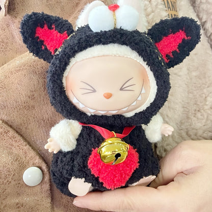 Only clothes] the first and second generation of blind box pull cloth cloth clothes pendant LABUBU hand-made lucky cat for lucky bag cat