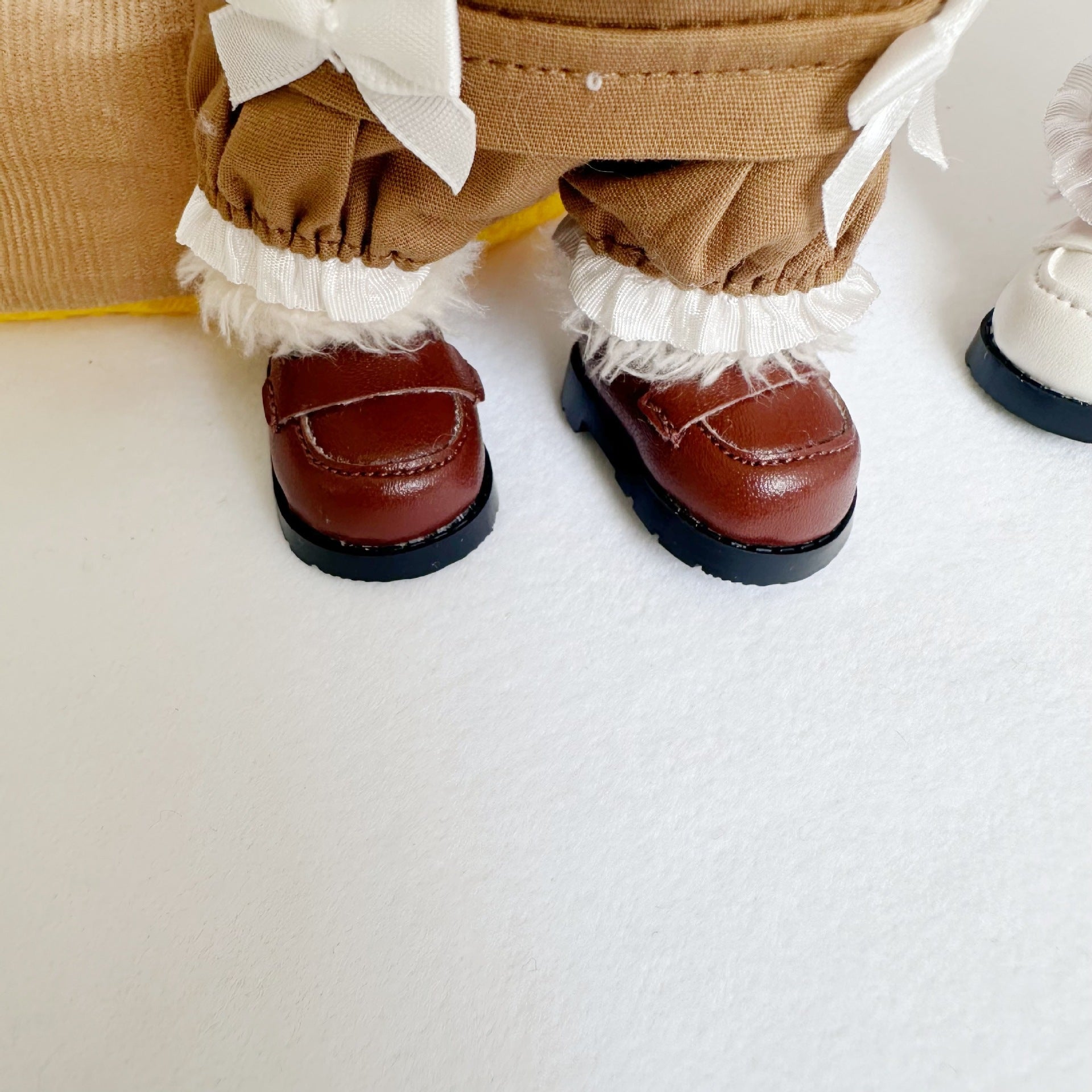 Only clothes] 17CM cloth cloth clothes key chain LABUBU small flower suspenders 10CM doll shoes accessories