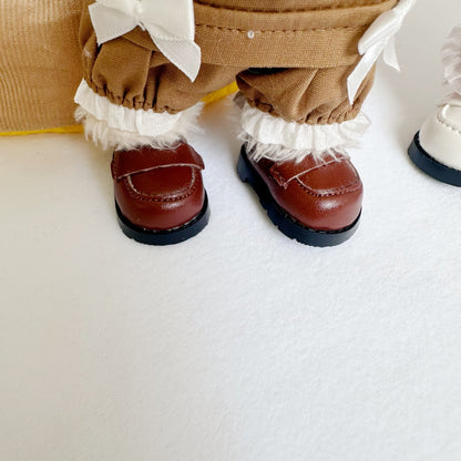 Only clothes] 17CM cloth cloth clothes key chain LABUBU small flower suspenders 10CM doll shoes accessories