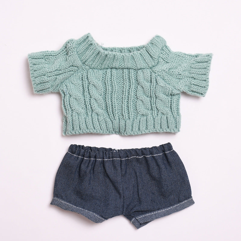 Only clothes] 38cm vinyl cloth cloth for clothes sweater jeans LABUBU casual change baby clothes
