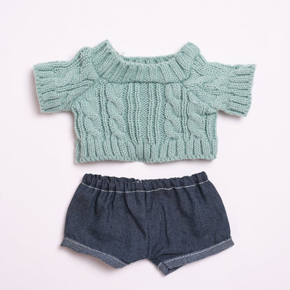 Only clothes] 38cm vinyl cloth cloth for clothes sweater jeans LABUBU casual change baby clothes