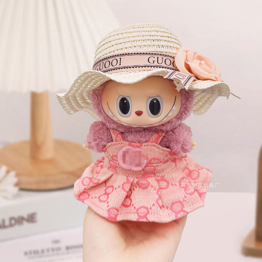 First, Second and Third Generation Labubu Baby Clothes Big Brand Suit Labubu Small Clothes Doll Elegant Princess Dress French Suit