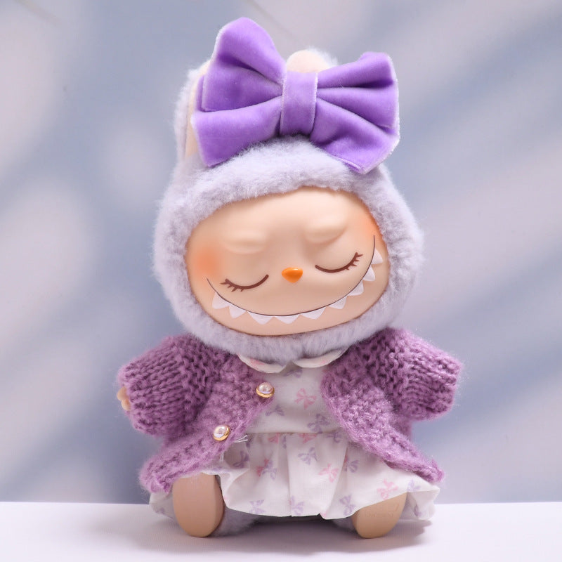 Only baby clothes] one or two generation pendant labubu clothes bow love skirt suit cloth baby clothes