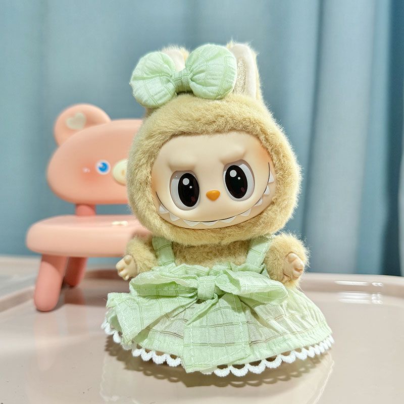 Clothes Only] First/Second Generation Pendant Labubu Clothes Rab Sit Party Doll Shark Elk suit