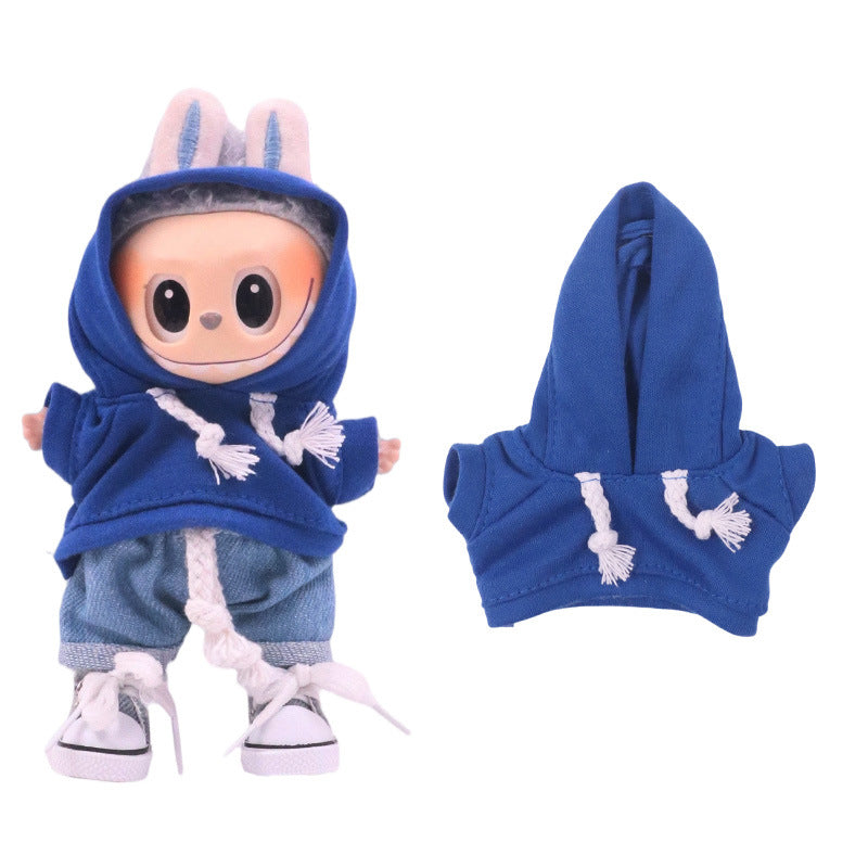 Labubu Doll Clothes Set for 17cm Vinyl Dolls - Macaron Style Outfit