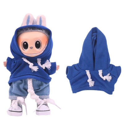 Labubu Doll Clothes Set for 17cm Vinyl Dolls - Macaron Style Outfit