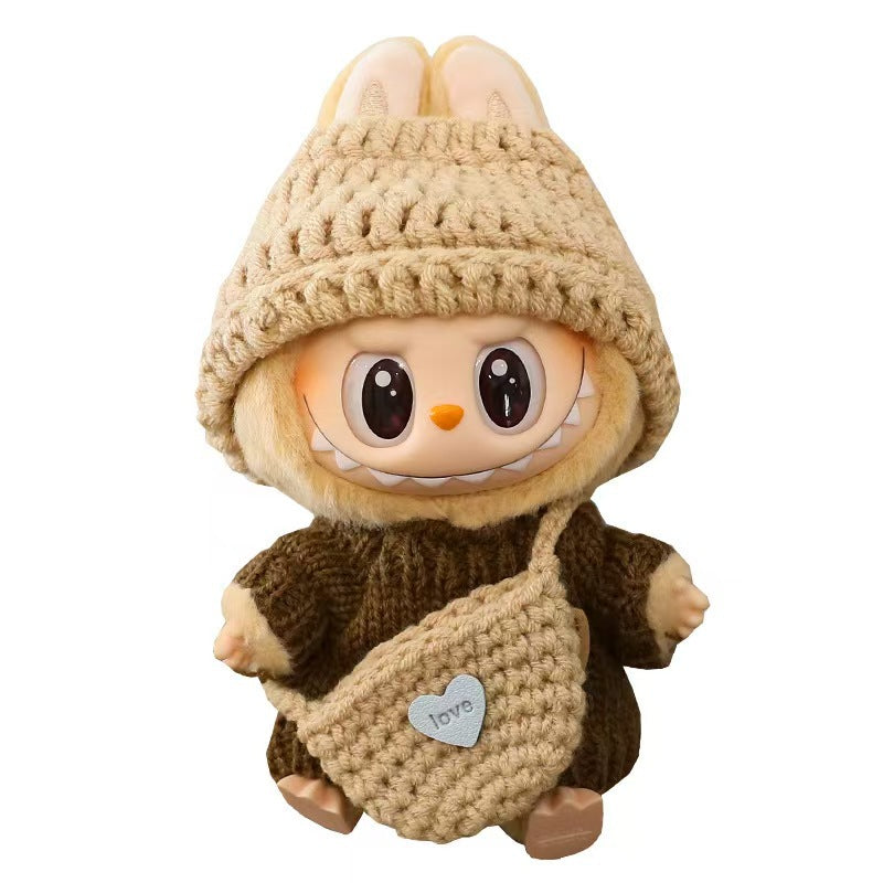 [Only Clothes] Baby Clothes First Generation Second Generation Third Generation Labubu Clothes Replacement Sweater Shoes Vinyl Pendant Replacement