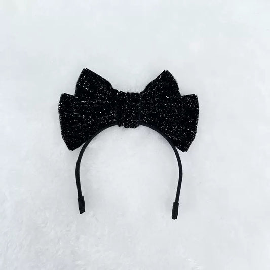 Labubu Doll Headband - Sparkling Velvet Party Accessories for Vinyl Dolls