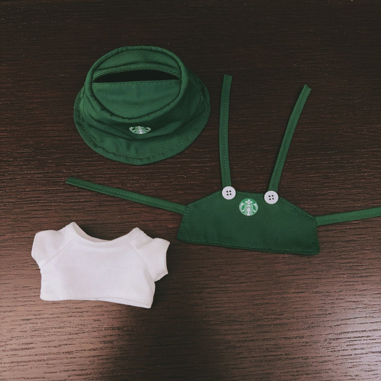 Clothes Only] First, Second and Third Generation Blind Box Labubu Clothes New Starbucks Work Clothes Suit Labubu Baby Clothes