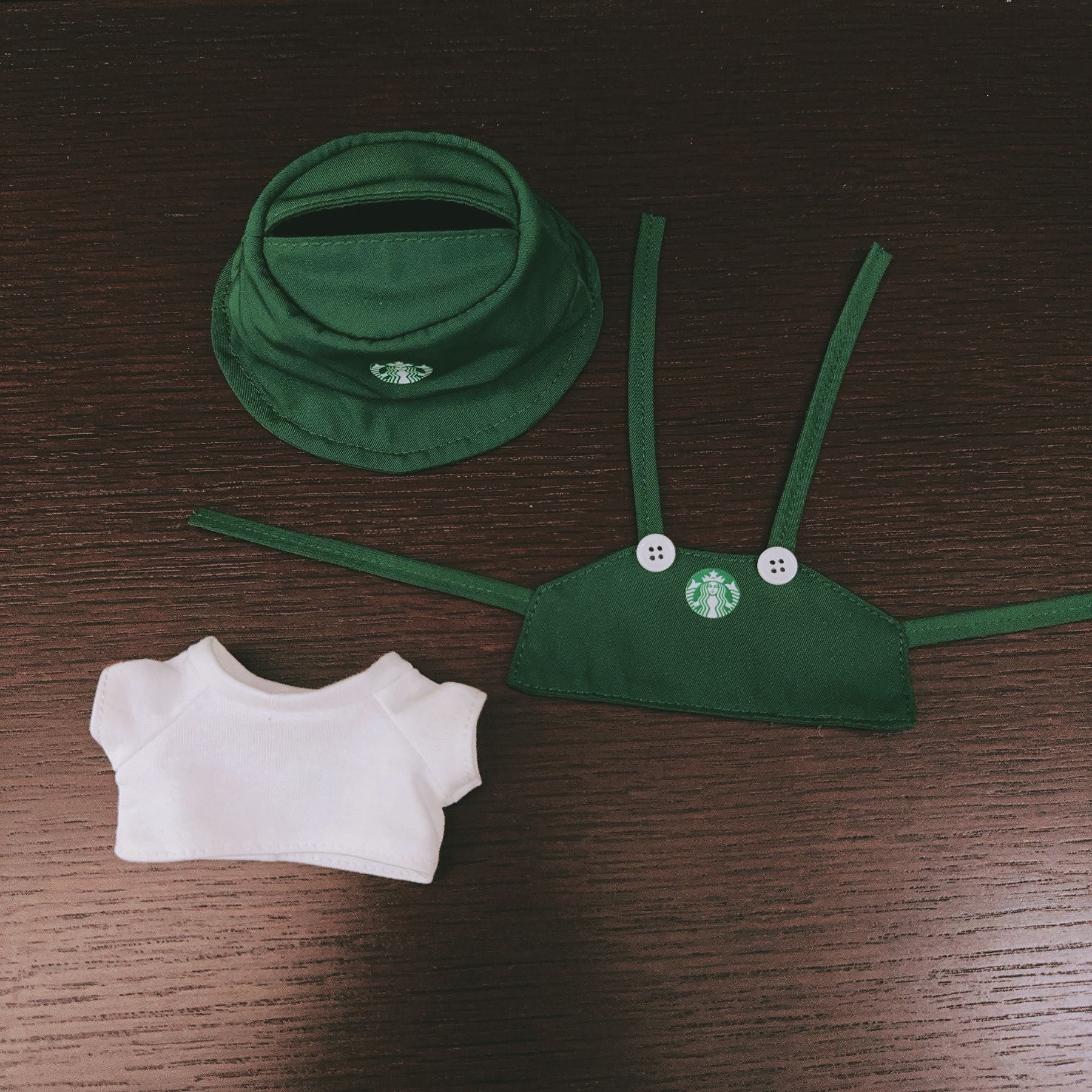 Clothes Only] First, Second and Third Generation Blind Box Labubu Clothes New Starbucks Work Clothes Suit Labubu Baby Clothes