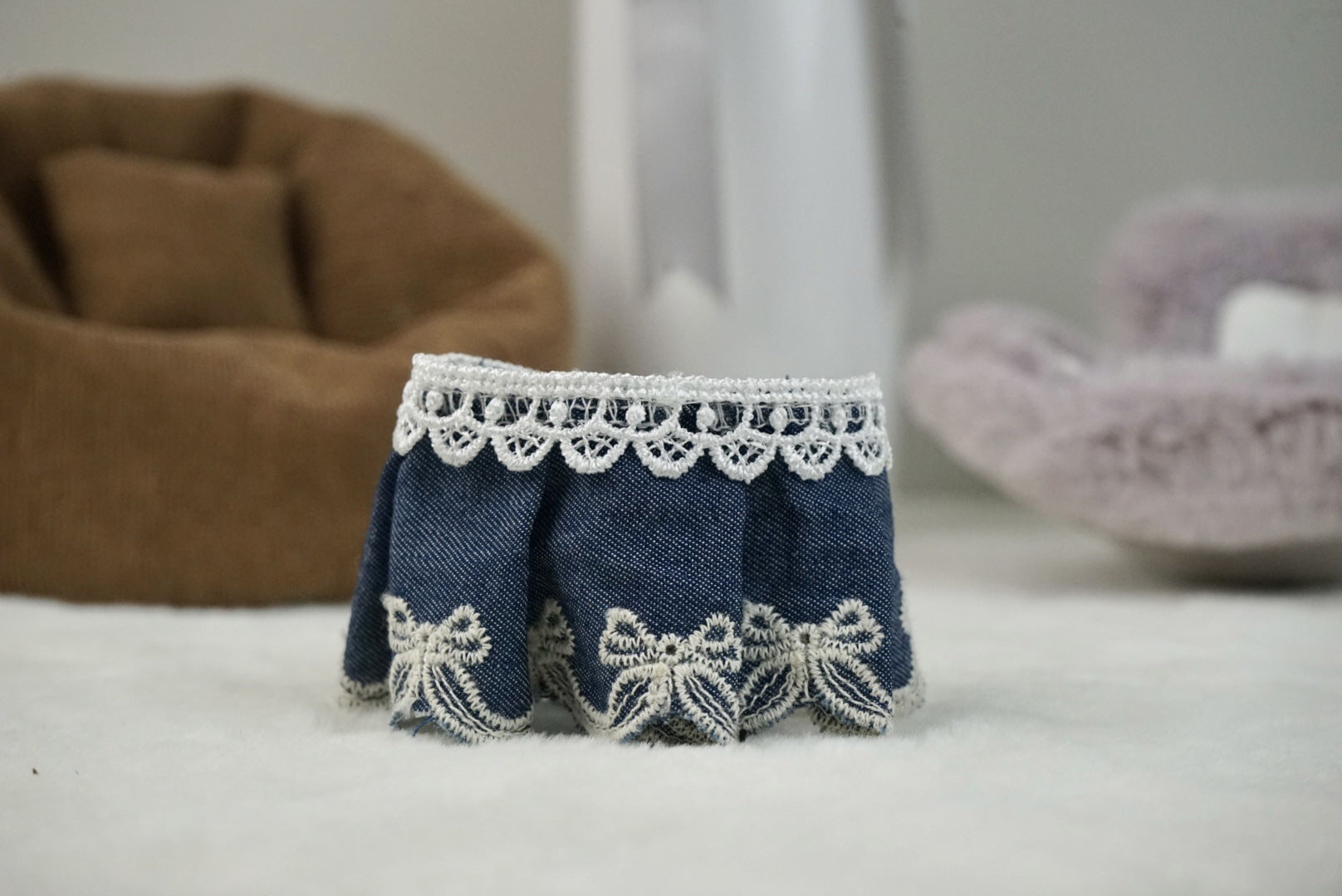 17cm Labubu Doll Retro Street Sweet Outfit Set