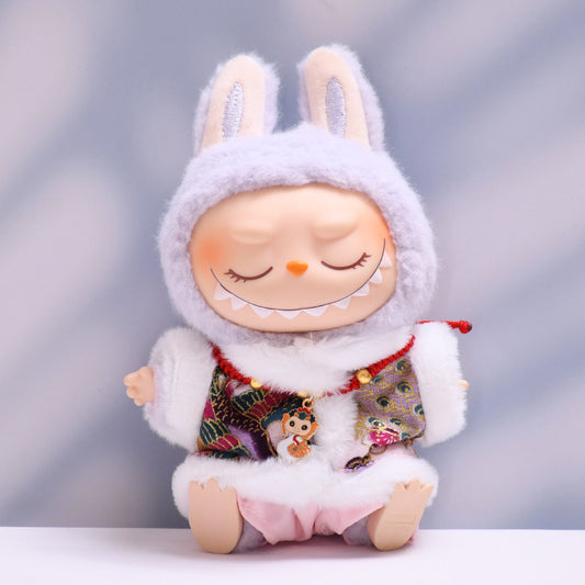 Labubu Doll Cheongsam Outfit - New Year Tang Suit for Pendant Doll