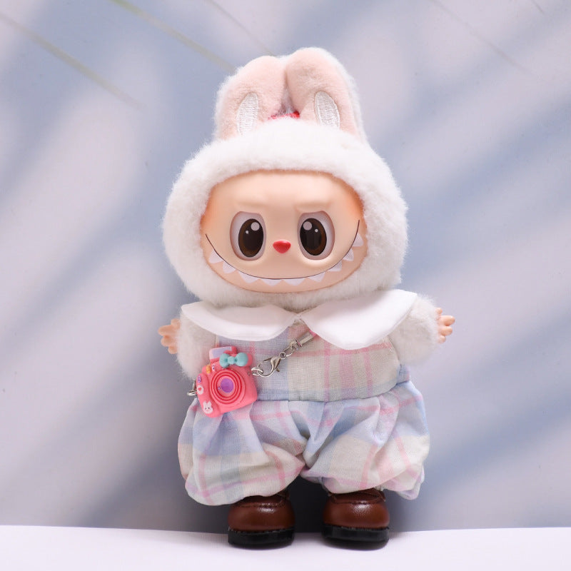 Only baby clothes] one or two generation pendant labubu clothes candy color suspenders skirt cloth cloth baby clothes