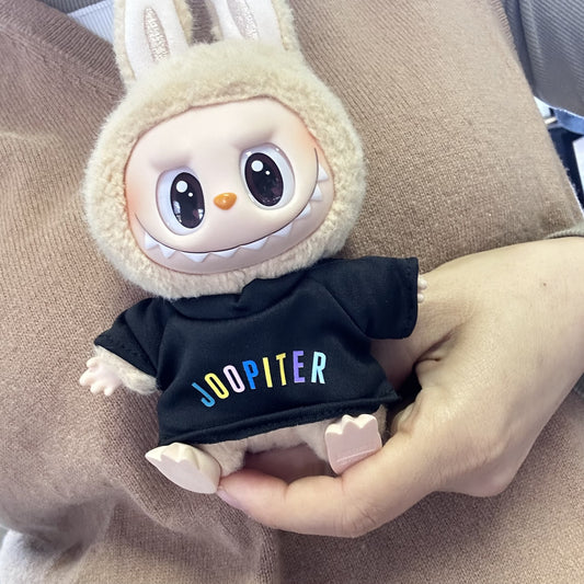 Generation Two Blind Box Labu Doll Clothes LABUBU Sit Party Doll JOOPITER Black Shirt suit