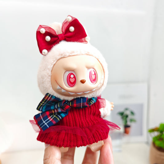 Labubu Doll Clothes & Accessories for 15-17cm Vinyl Dolls - Outfits, Hats, Shoes