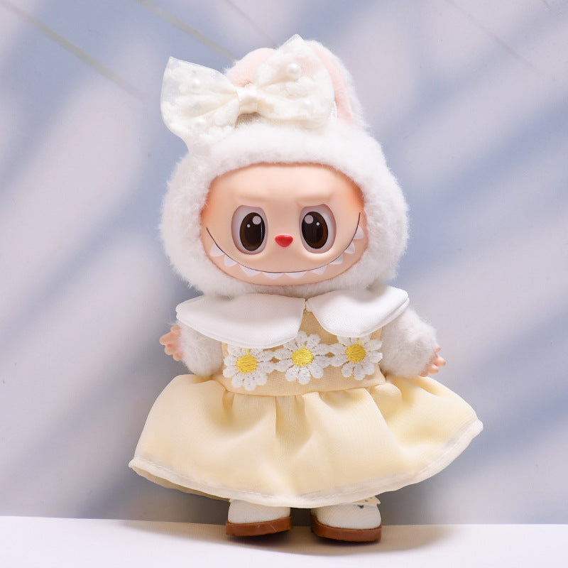 Only baby clothes] one or two generation pendant labubu clothes small bee suspenders daisy skirt pull cloth baby clothes