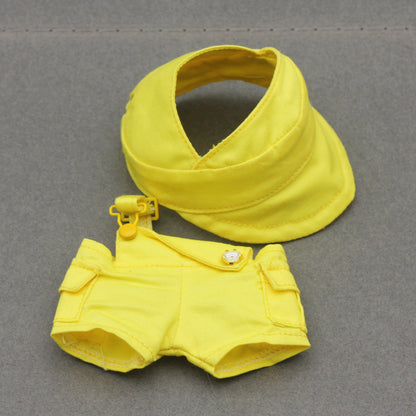 Labubu Doll Outfit - 17CM Baseball Cap & Pants Set in Multiple Colors