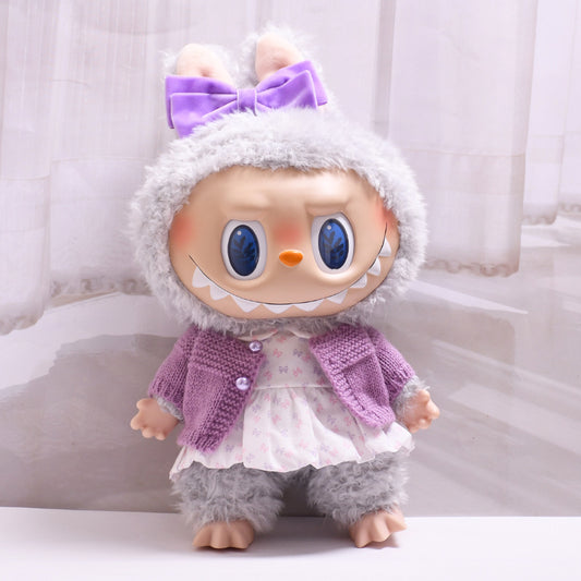 Only clothes] 38cm labubu for clothes bow love skirt suit change baby clothes