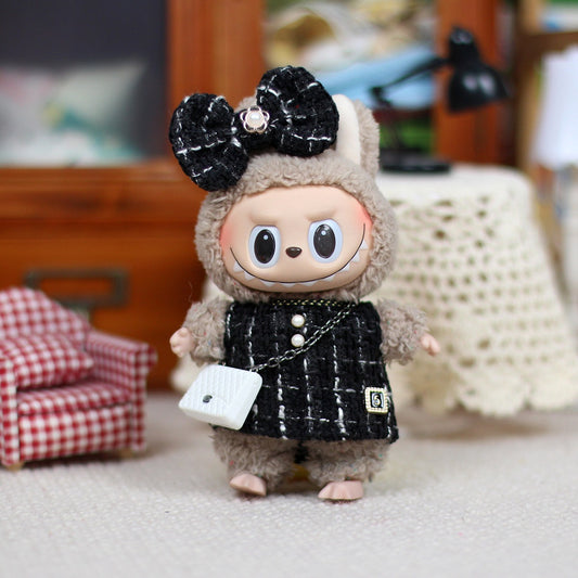 Clothes Only] Labubu Baby Clothes First, Second and Third Generation Tang Rubber Doll Pendant Clothes Small Fragrance Princess Series