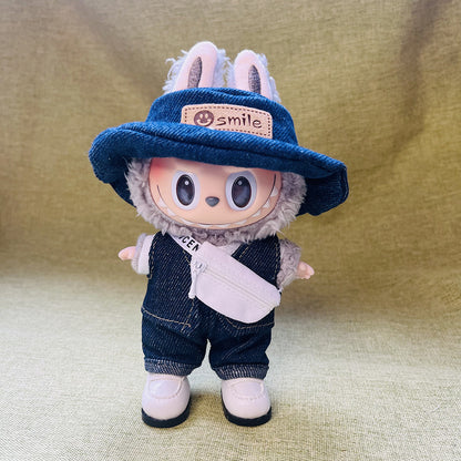 New Cameraman Labubu Pendant Baby Clothes Accessories suit Labubu Doll Keychain for Summer Baby Clothes