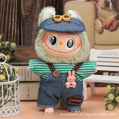 Labubu Doll Clothes - 17cm Skirt Suit for Vinyl Dolls (Multiple Colors)