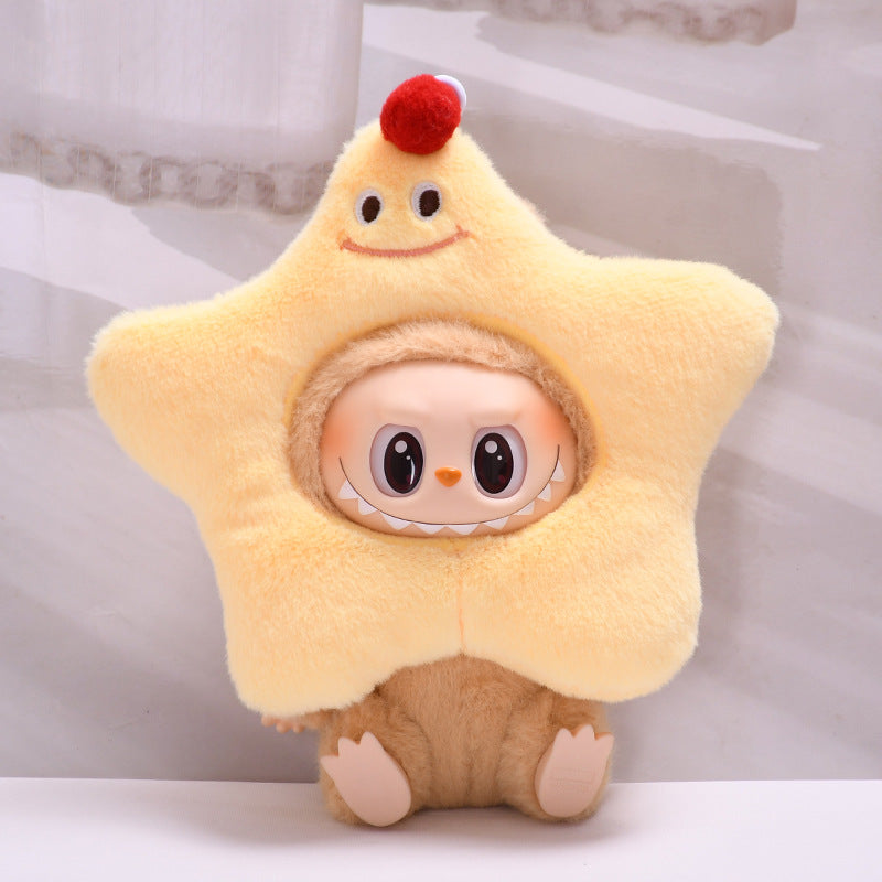 Baby Clothes Only] Generation II Rab Cloth Pendant Clothes Christmas Tree Head Star Set Keychain LABUBU Scarf