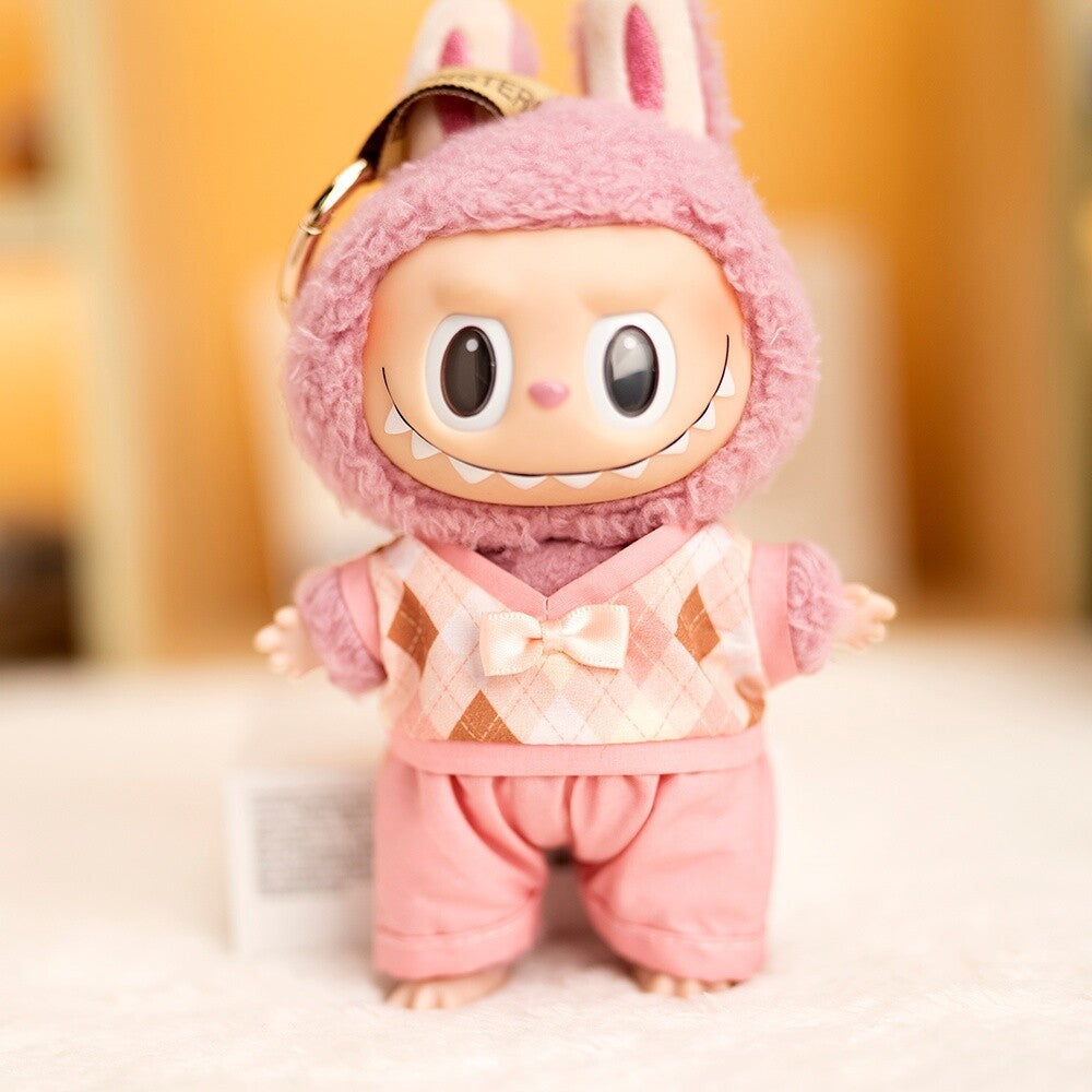 Labubu Doll Baby Coat Outfit - Yellow & Pink 2-Piece Set for Couple