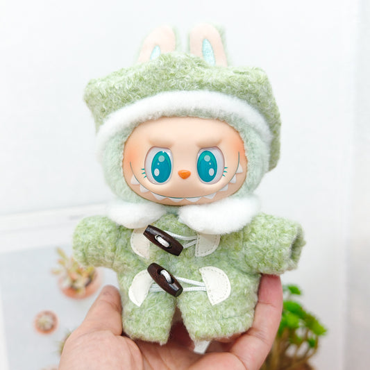 Labubu Doll Beret & Coat Outfit Set for 1st & 2nd Gen Pendants
