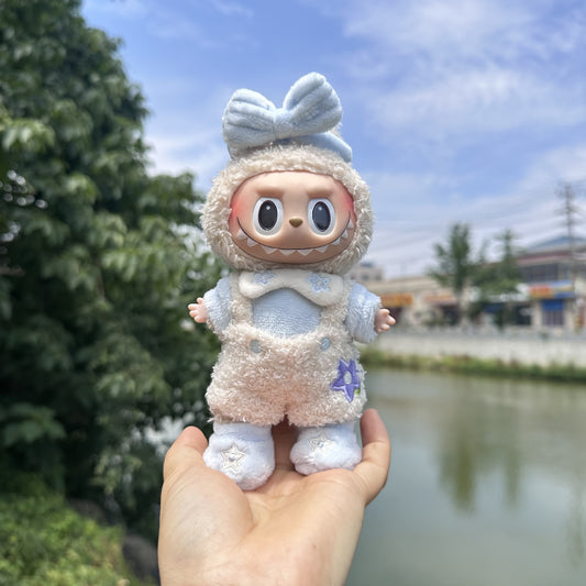 Only clothes] new pull cloth pendant clothes 17CM blind box LABUBU for the trend of spring and autumn conjoined baby clothes