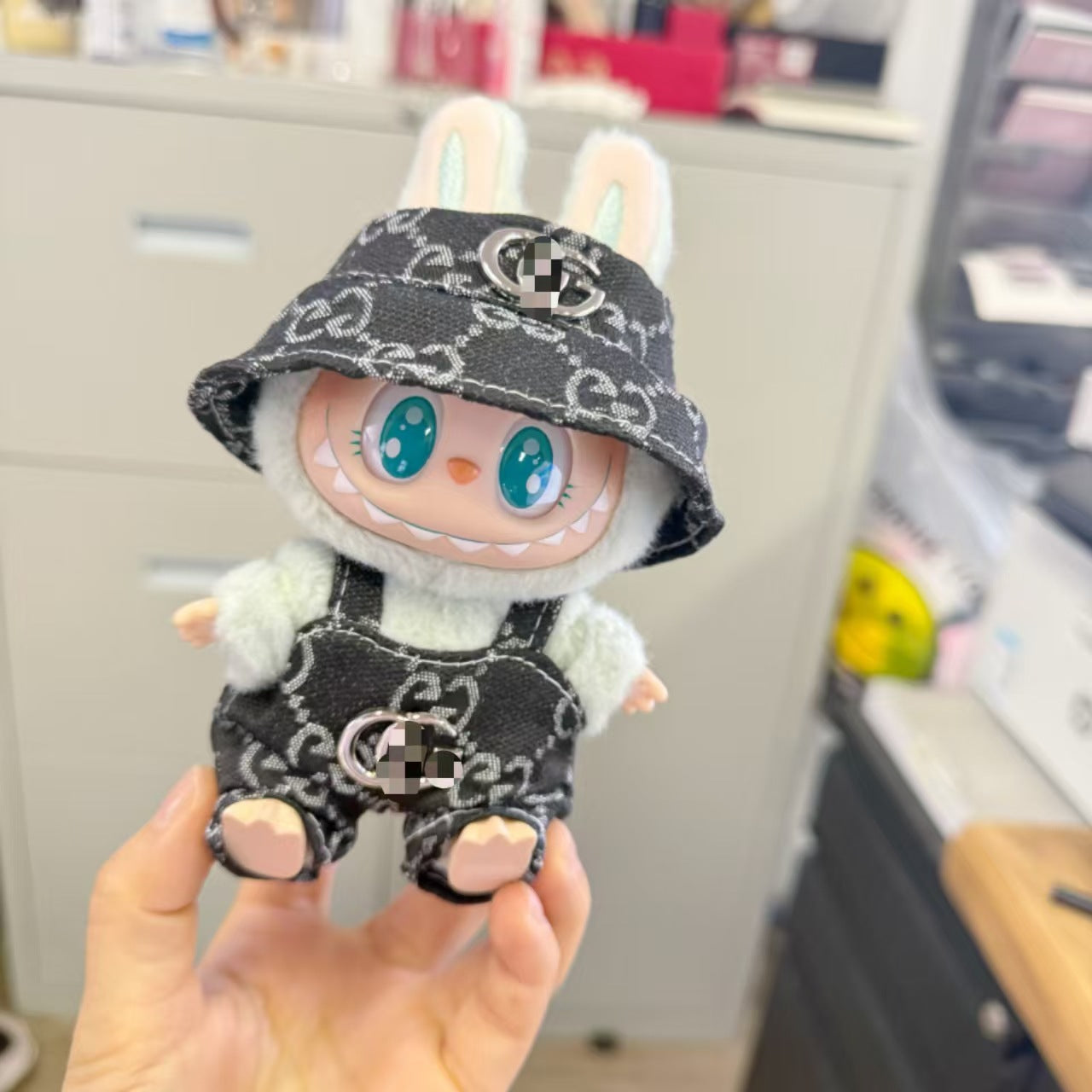 Labubu Doll Outfits - Overalls & Hats for 1st & 2nd Gen Labubu