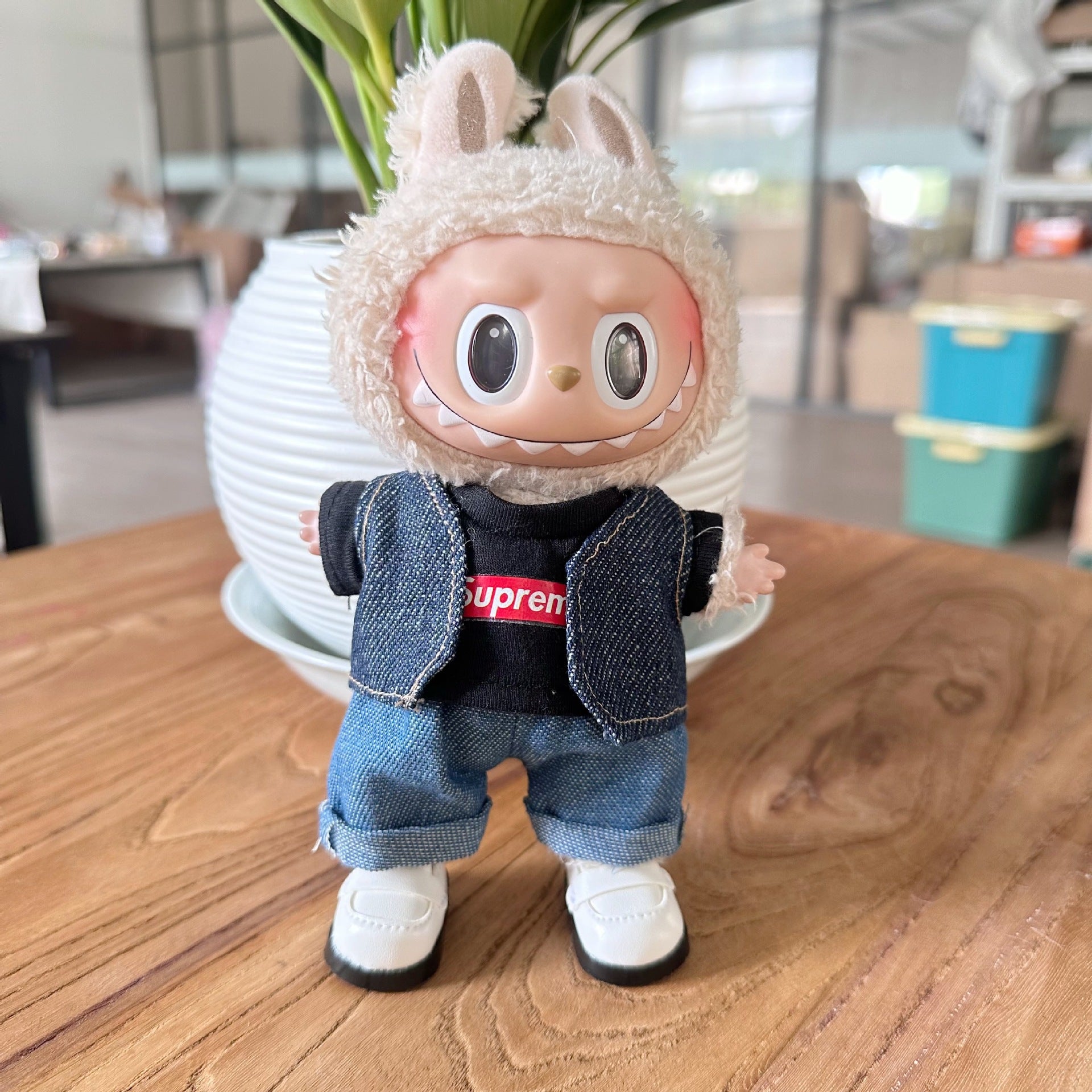 Clothes Only] First/Second Generation LAUBUB Doll Clothes LAUBUB Sit Party Doll Clothes Supreme suit Tide