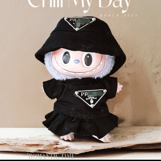 Labubu Doll Outfit Set - 17cm Cute Clothes with Hat & Accessories