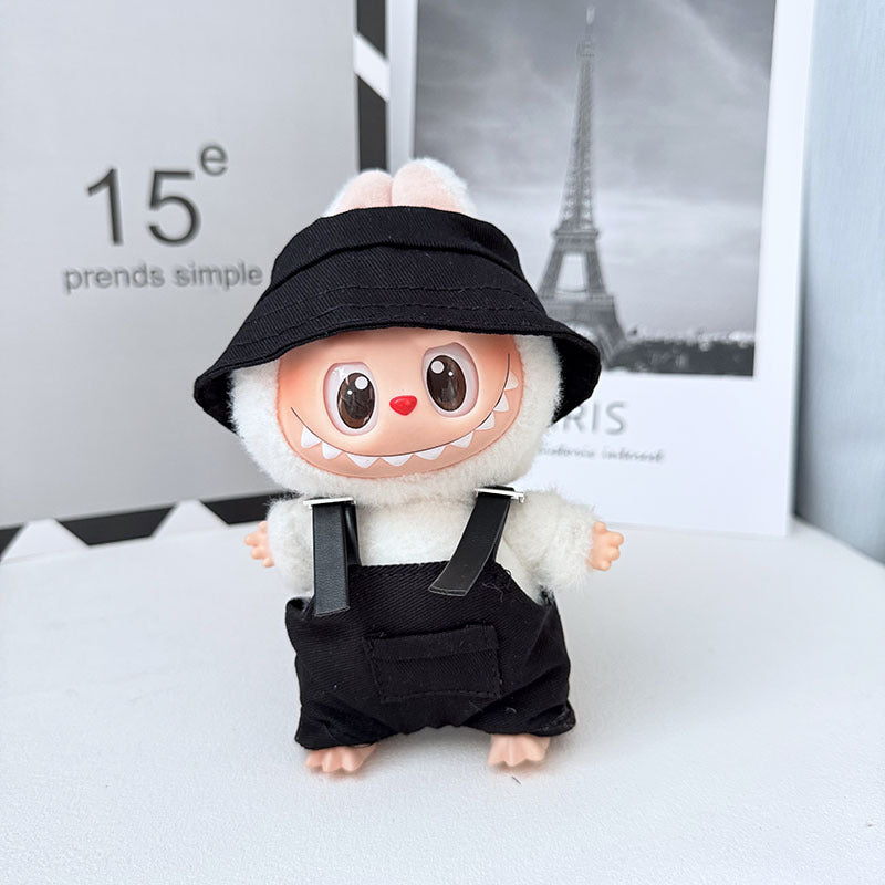 One, two and three generations of Labubu clothes pendant cloth cloth sitting doll clothes NY overalls sports suit trend cute