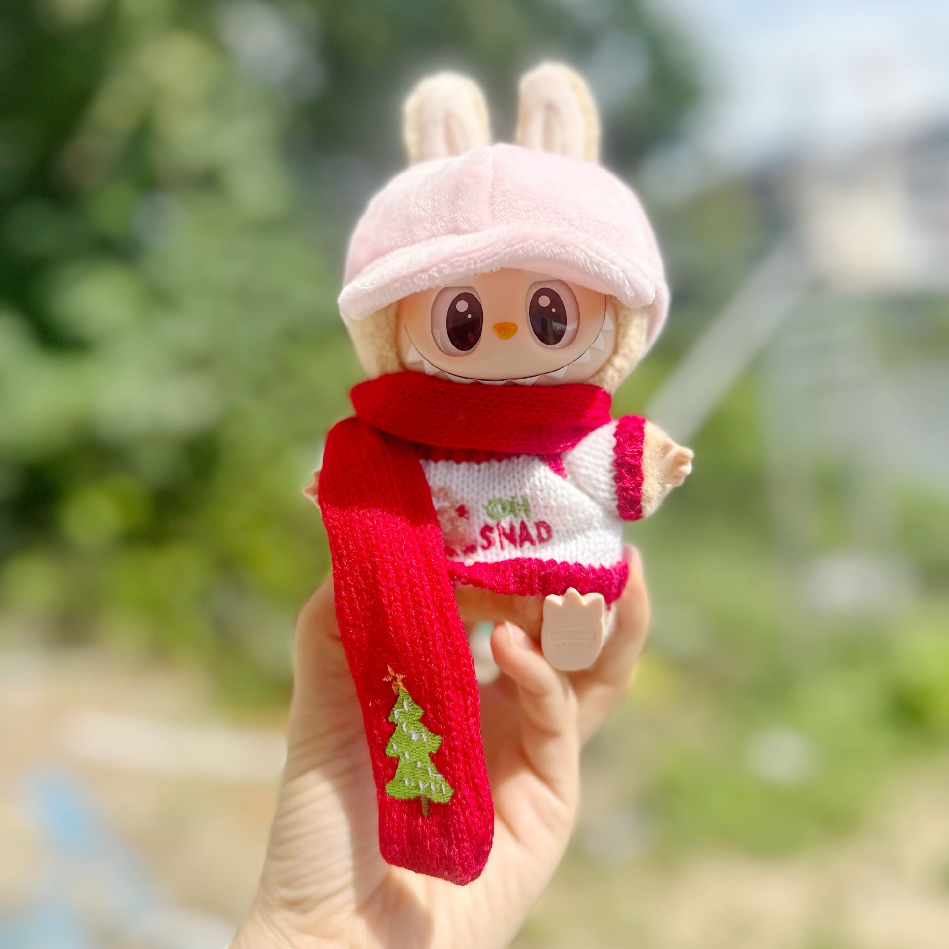 Only clothes] Rab cloth doll clothes one or two generation blind box LABUBU dress scarf sweater hat suit