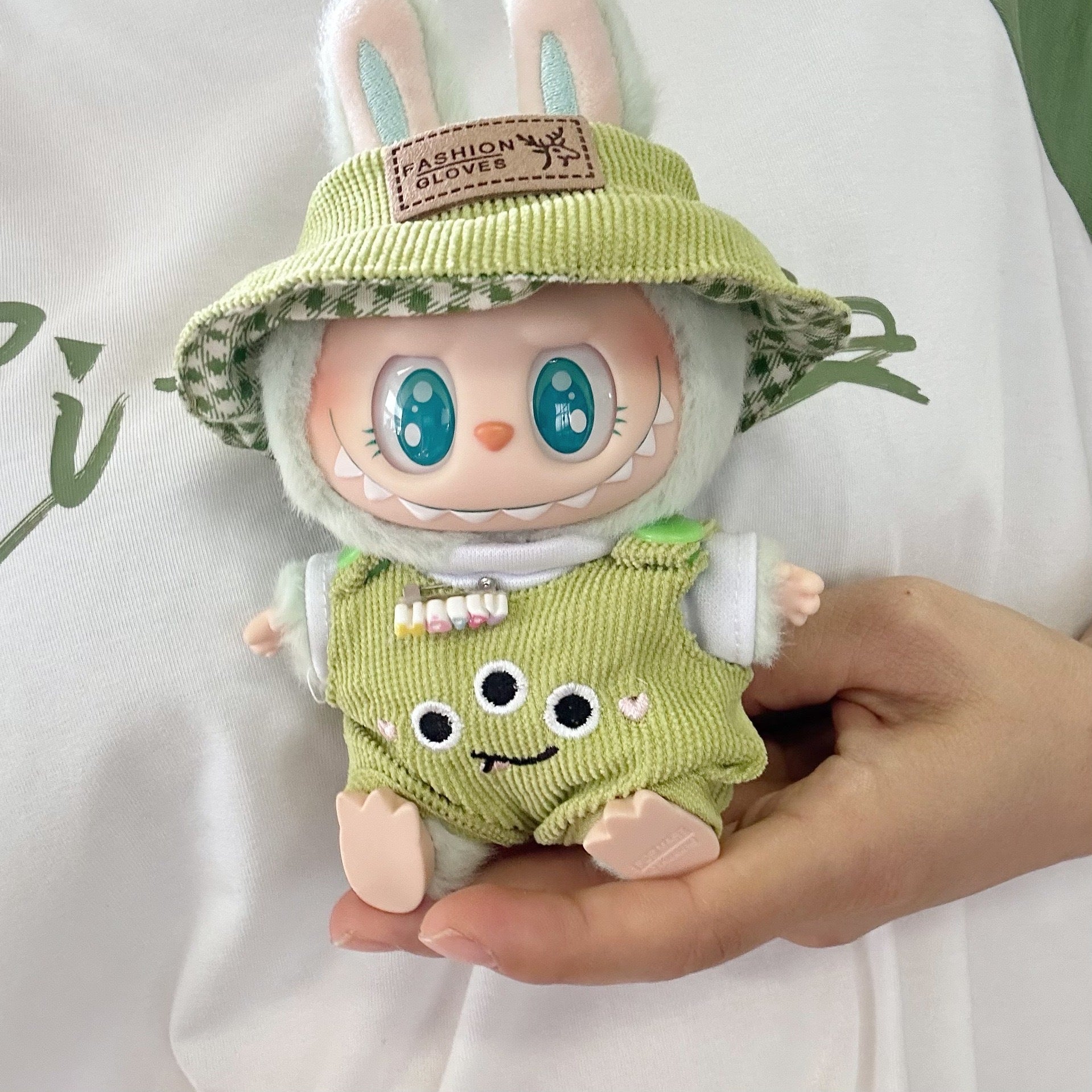 Only clothes] the first and second generation of Labubu doll clothes pull cloth sit party series baby clothes fruit suit