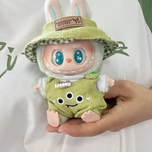 Only clothes] the first and second generation of Labubu doll clothes pull cloth sit party series baby clothes fruit suit