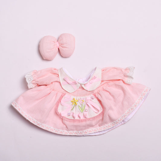 Labubu Doll Pink Tulip Dress Outfit for 38cm Vinyl Dolls