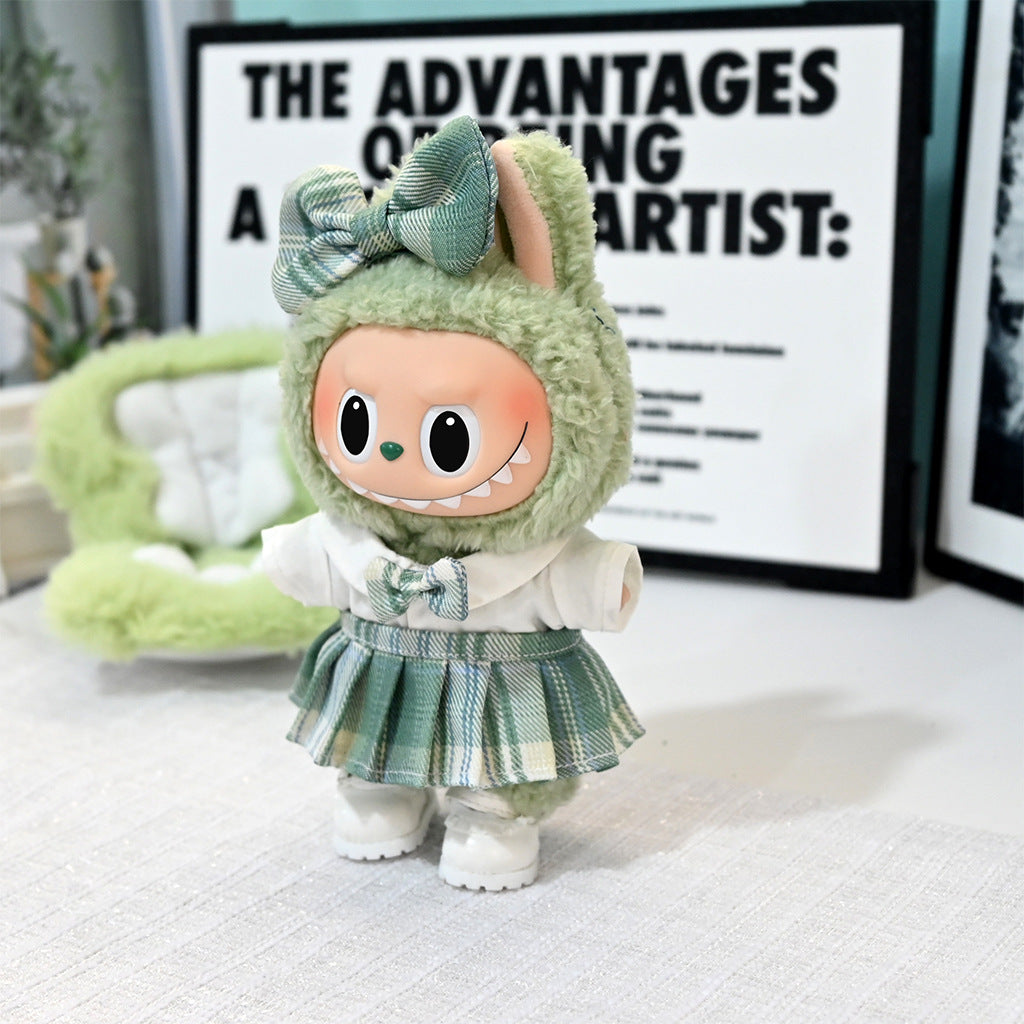 Clothes Only] 17cm Vinyl Doll Clothes, Cloth Pendant, Plush Outwear, Floral Skirt, Clothing, Doll Clothes