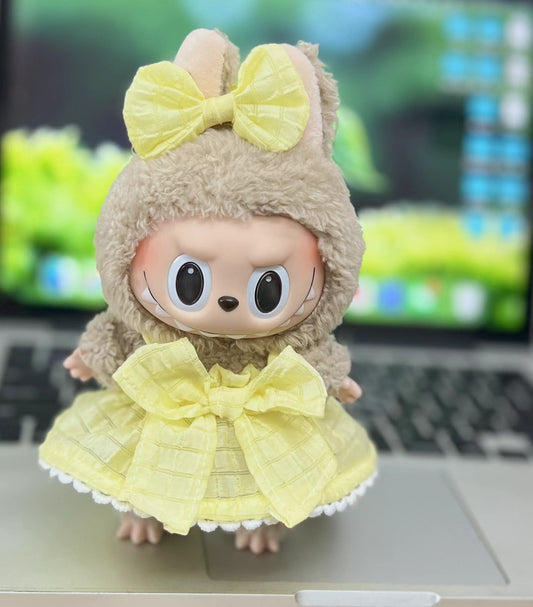 Labubu Doll Clothes for 17cm Vinyl Pendant Doll - Skirts & Outfits