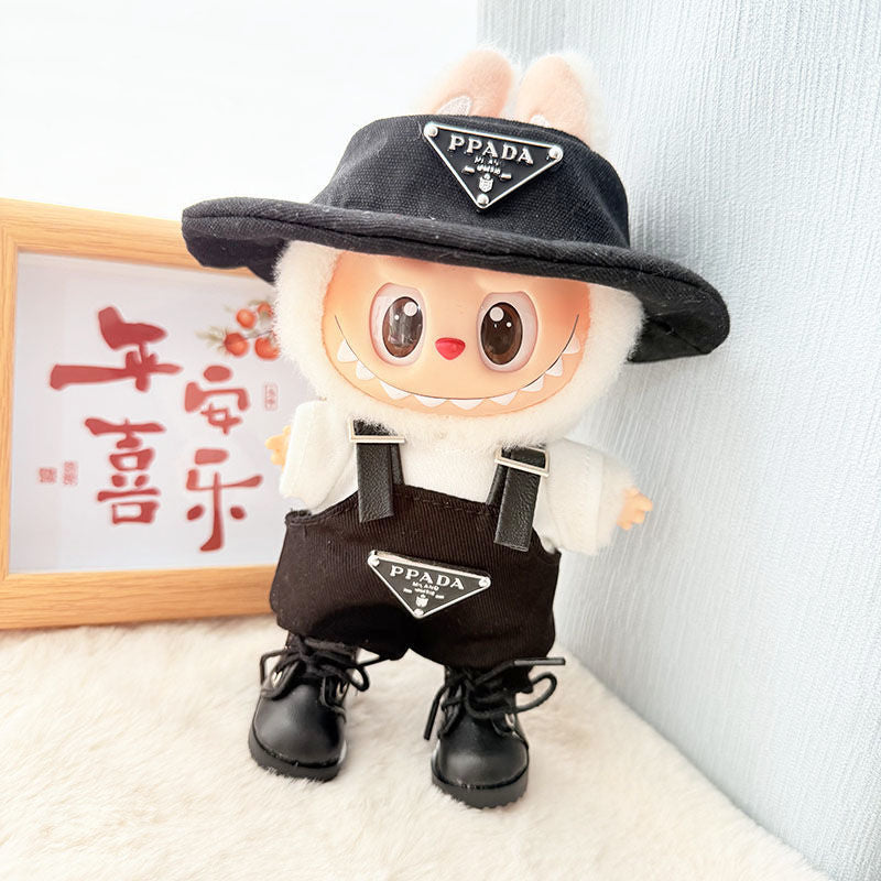 Clothes Only] First/Second Generation Pendant Labubu Clothes Rab Sit Party Doll Shark Elk suit