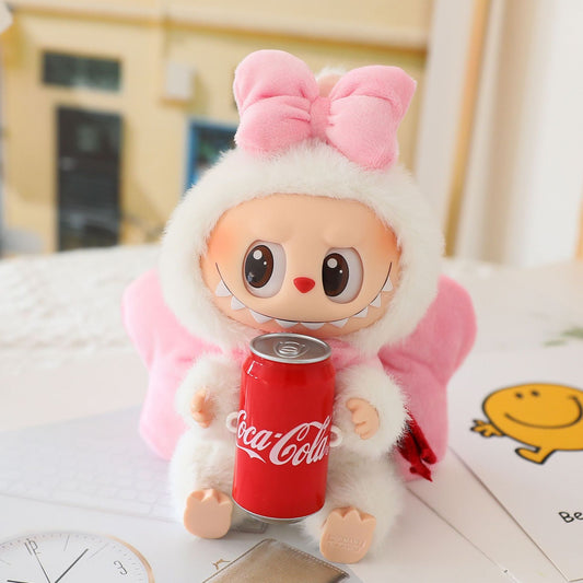 Labubu Costume Snowman Costume Labubu Pendant Sitting Party Doll Costume for the Second Generation