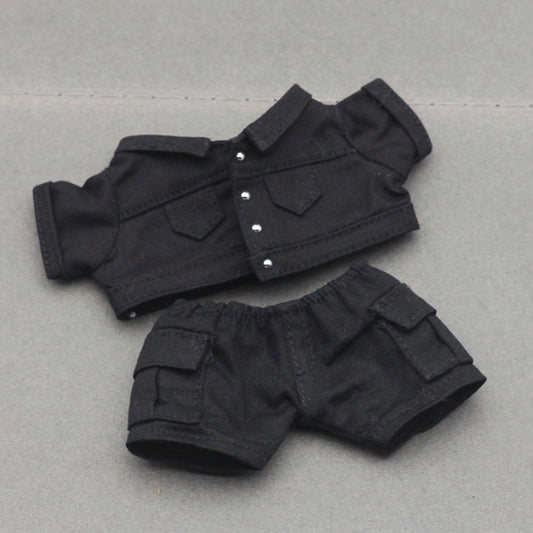 Labubu Doll Denim Jacket & Cargo Pants Set