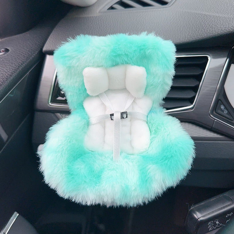 Suitable for 17cm pull cloth pendant cute car safety seat car air outlet decoration car accessories pendulum