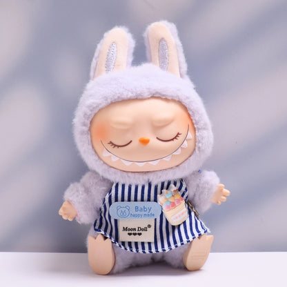 Only clothes] one or two generation blind box labubu clothes cute apron bellyband cloth cute baby clothes