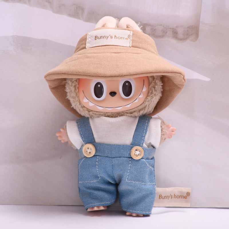 [Baby Clothes Only] 17cm Pendant Labubu for Clothes Vinyl Doll Costume Doll Labubu